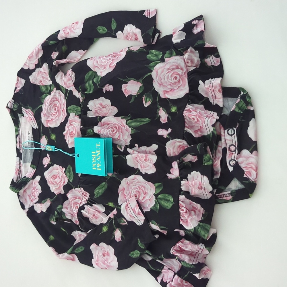 posh peanut 12-18 bodysuit twirl NWT